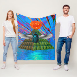 Cobertor De Velo Magic Scarab Fleece Blanket