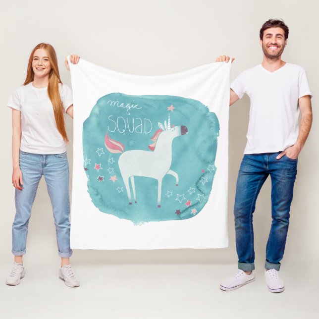 Cobertor De Velo Magic Unicorn Squad (In Situ)