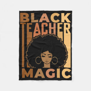 Cobertor De Velo Mágica Professora Negra Mês da História Negra Mela