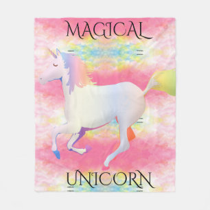 Cobertor De Velo MAGICAL UNICORN fleece cobertor.