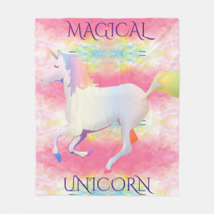 Cobertor De Velo MAGICAL UNICORN fleece cobertor.