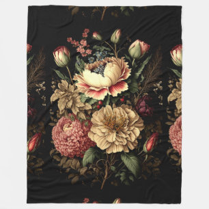 Cobertor De Velo Magnífica Arranjo Floral Vintage 