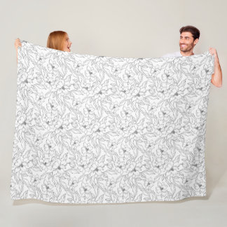 Cobertor De Velo Magnolia-print fleece blanket