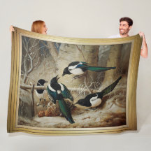 Magpies Em Torno De Uma Mulher Morto Capercaillie