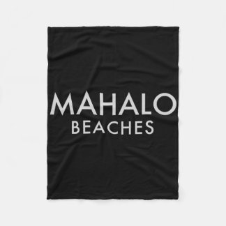 Cobertor De Velo Mahalo Beaches Hawaii Mens Womens