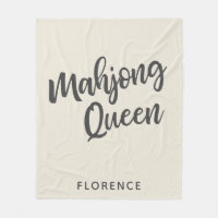 Mahjong Queen Personalised Cream e Cinzas