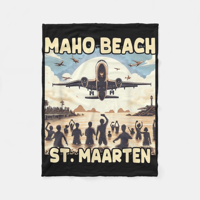 Cobertor De Velo Maho Beach Rua Maarten (Frente)