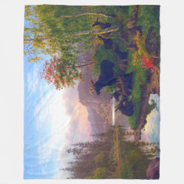 Cobertor De Velo Maiestoso alce em uma paisagem de outono na Suécia