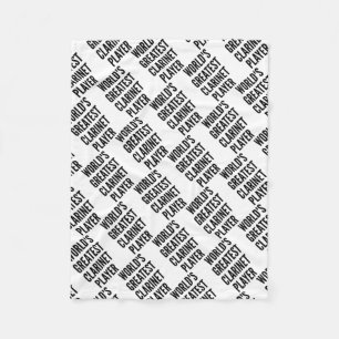 Cobertor De Velo Maior Clarinet Player do Mundo