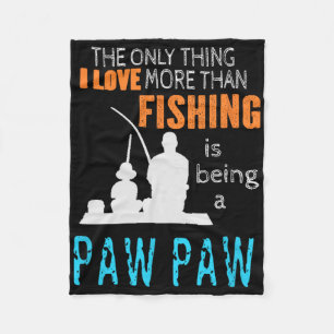 Cobertor De Velo Mais do que amor pesca Paw Paw avô especial