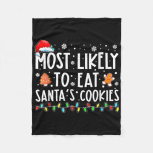 Cobertor De Velo Mais Propenso a Comer os Biscoitos do Papai Noel N