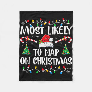 Cobertor De Velo Mais Propenso a Dormir no Natal Família P de Natal