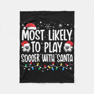 Cobertor De Velo Mais Propenso a Jogar Futebol com o Papai Noel Nat