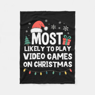 Cobertor De Velo Mais Propenso a Jogar Videojogos no Gamer de Natal