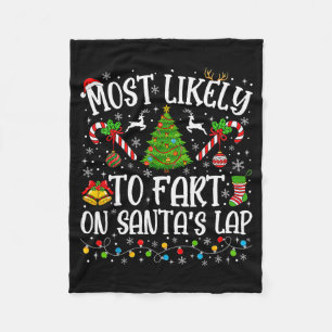 Cobertor De Velo Mais Propenso a Peidar no Colo do Papai Noel Famíl