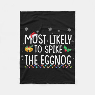 Cobertor De Velo Mais Propenso a Temperar o Eggnog Família Combinan