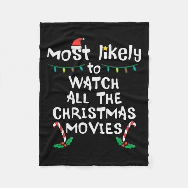 Cobertor De Velo Mais Provável Assista Ao Fato Da Família Xmas Do F (Frente)