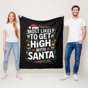 Cobertor De Velo Mais Provável De Se Embriagar Com Papai Noel Jogo 
