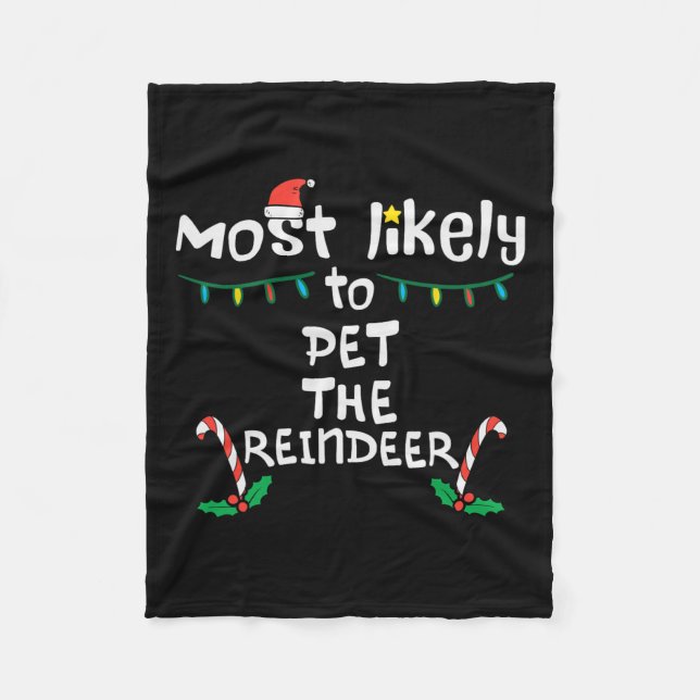 Cobertor De Velo Mais Provável Matador Da Família Xmas De Natal Pet (Frente)
