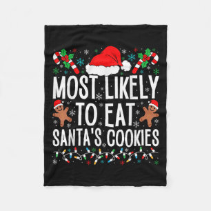 Cobertor De Velo Mais Provável Para Comer O Natal Da Família Cookie