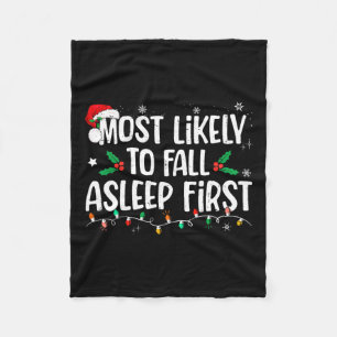 Cobertor De Velo Mais Provável Para Dormir Primeira Família De Xmas