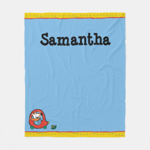 Cobertor De Velo Maisy conduz um carro vermelho bonito