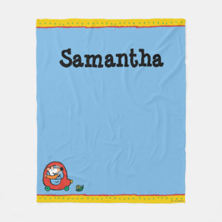 Cobertor De Velo Maisy conduz um carro vermelho bonito