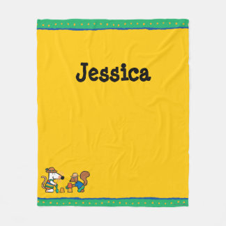 Cobertor De Velo Maisy e Cyril constroem um castelo da areia