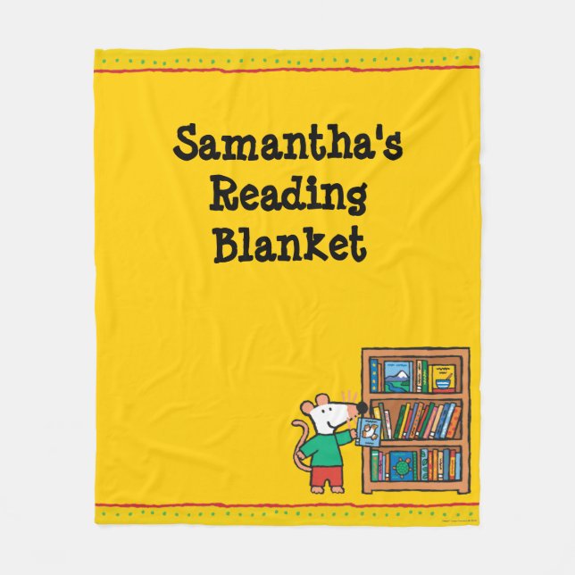 Cobertor De Velo Maisy e uma estante dos livros (Frente)