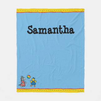 Cobertor De Velo Maisy no pré-escolar com os amigos no campo de