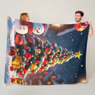 Cobertor De Velo "Majestade da Árvore de Natal"