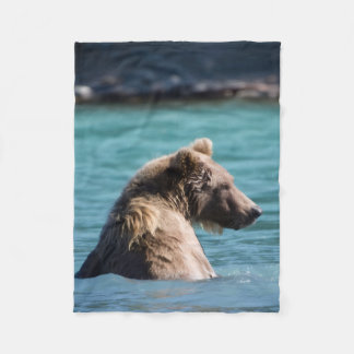 Cobertor De Velo Majestic Alaskan Brown Bear