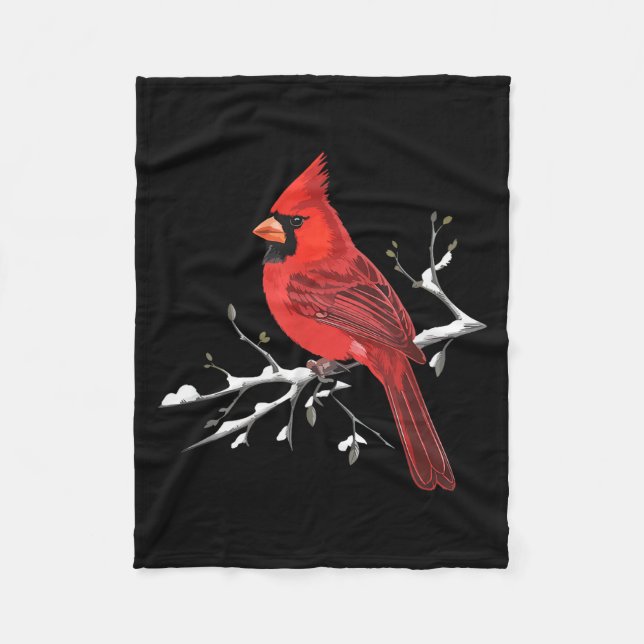 Cobertor De Velo Majestic Red Cardinal Birdwatching Birdwatcher Bir (Frente)