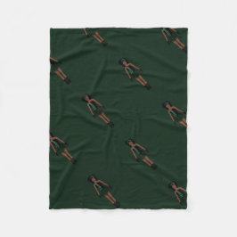 Cobertor De Velo Majorette/ Dancer Fleece Blanket Black & Forest