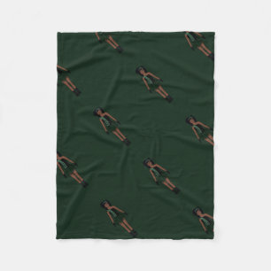 Cobertor De Velo Majorette/ Dancer Fleece Blanket Black & Forest