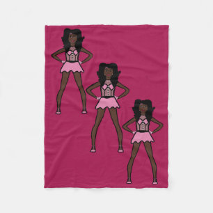 Cobertor De Velo Majorette/ Dancer Fleece Blanket Cotton Candy 2