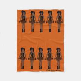 Cobertor De Velo Majorette/ Dancer Fleece Blanket Laranja
