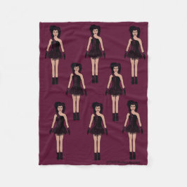 Cobertor De Velo Majorette/ Dancer Fleece Blanket Mauve