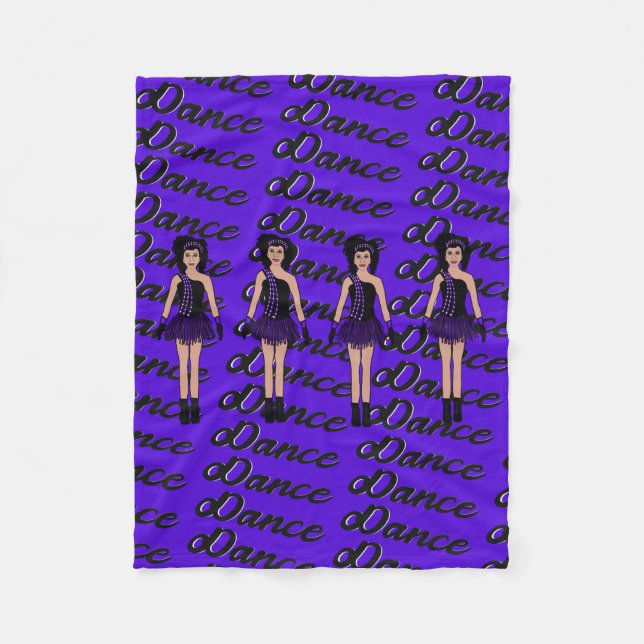 Cobertor De Velo Majorette/ Dancer Fleece Blanket Violet (Frente)