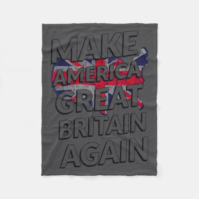 Cobertor De Velo Make America Great Britain Again Shirt  (Frente)