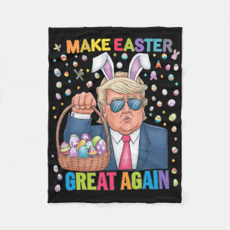 Cobertor De Velo Make Easter Great Again Funny Trump Bunny Spring H