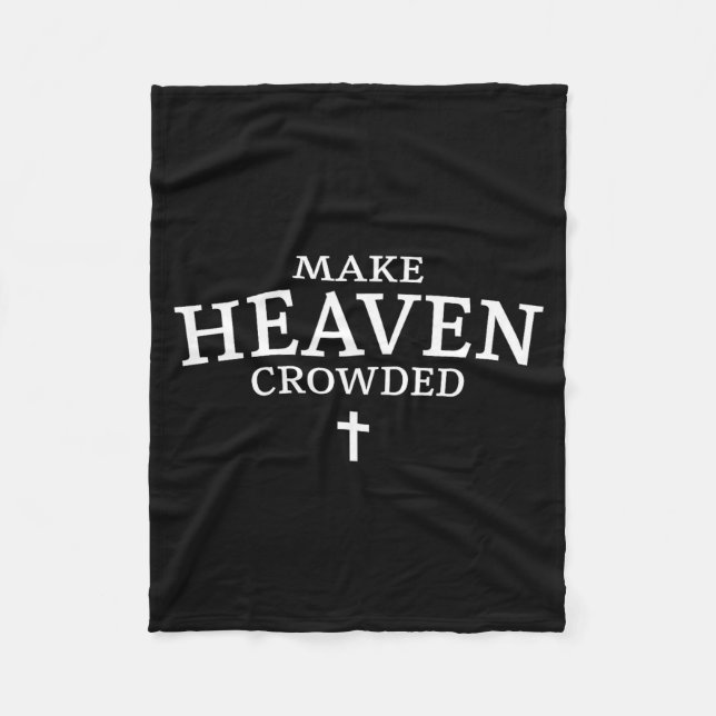 Cobertor De Velo Make Heaven Crowded Cross - Minimalist Christian R (Frente)