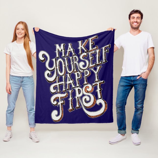 Cobertor De Velo Make Yourself Happy First (In Situ)