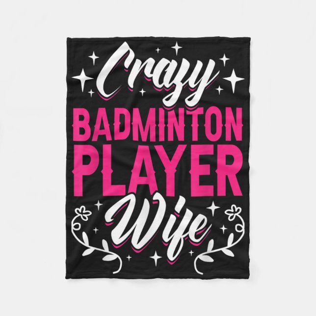 Cobertor De Velo Maldito Badminton Player Wife Shuttle (Frente)