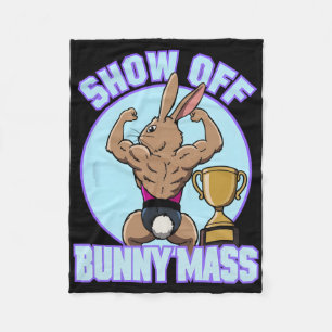 Cobertor De Velo Malhação Bunny Bodybuilder Show Do Bunny M Engraça