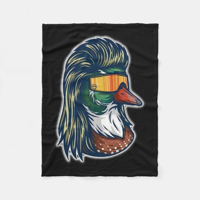 Cobertor De Velo Mallard Duck Com Mullet E Gles (Frente)