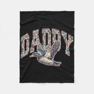 Cobertor De Velo Mallard Duck Hunting Pai Retro Camouflage Pai Fa