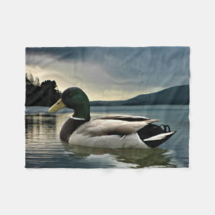 Cobertor De Velo Mallard Duck No Lago