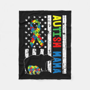 Cobertor De Velo Mama Bear Correspondendo Autismo Familiar Oferece 