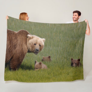 Cobertor De Velo MAMA BEAR e SEUS CUBS